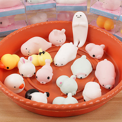 1/2/5 Pcs Cute Mini Luminous Mochi Cat Toys