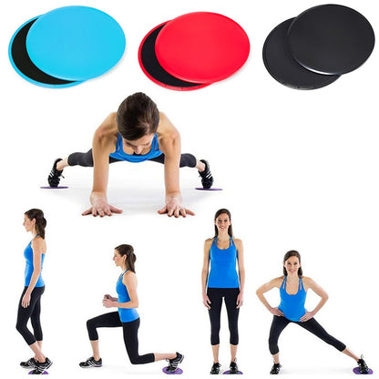 2PCS Gliding Discs Slider Fitness Disc Exercise