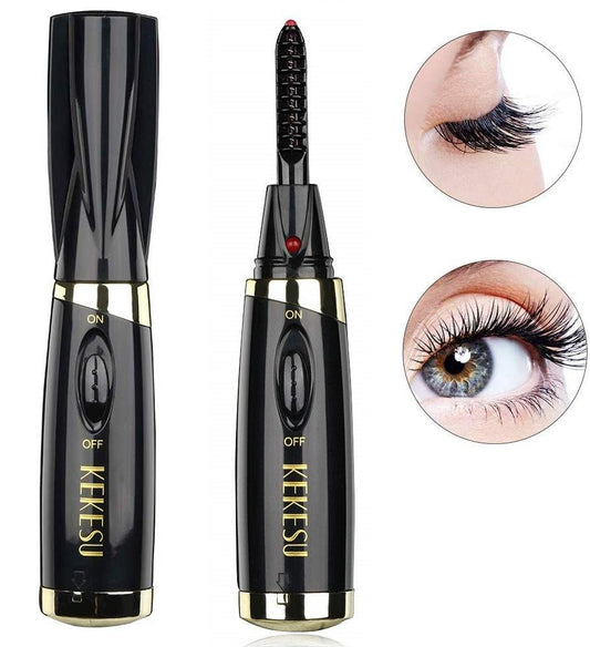 Mini Electric Heated Eyelash Curler Makeup Eye Lasting Beauty Tool