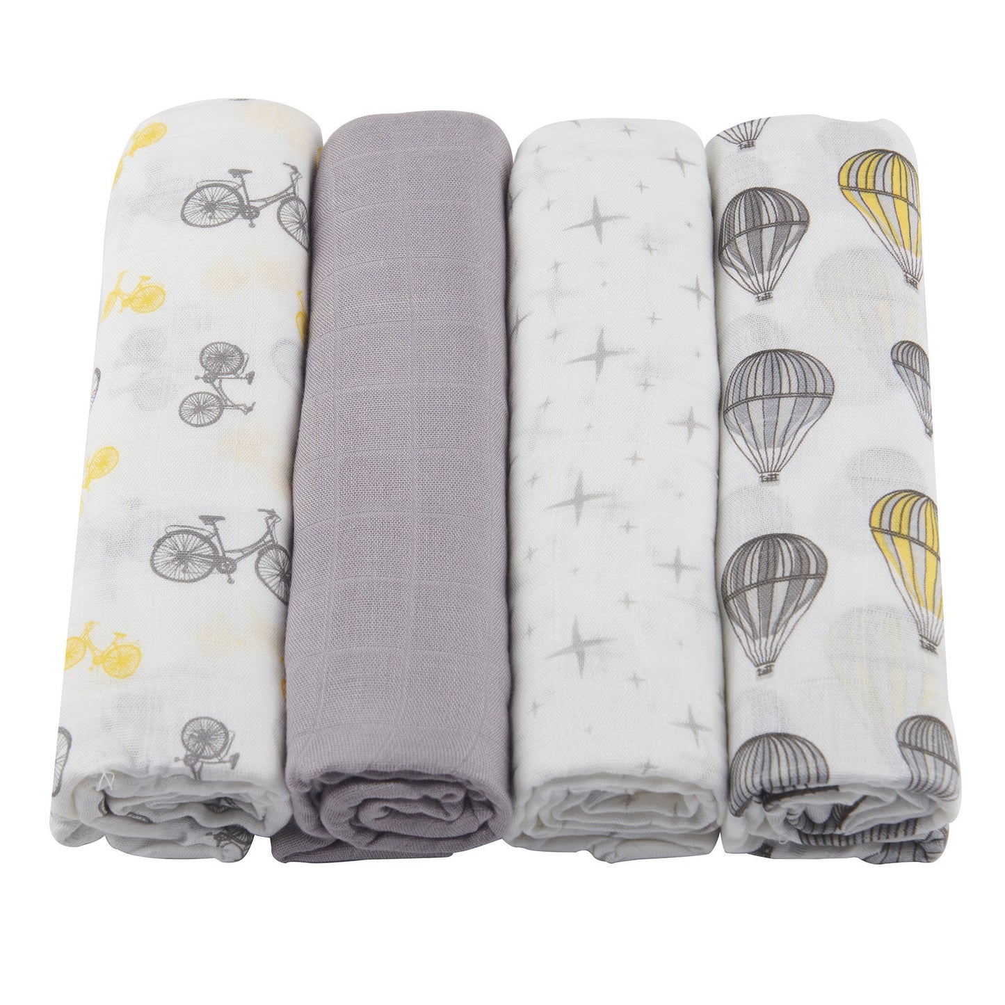 Traveler Bamboo Muslin Swaddle 4PK