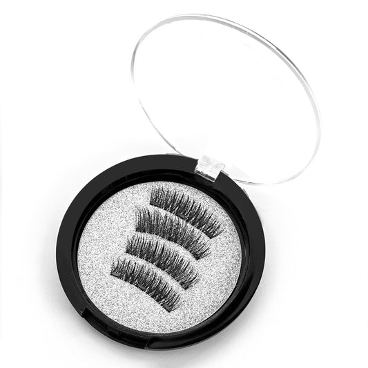 4pcs/box Magnetic Eyelashes With 3 Magnets