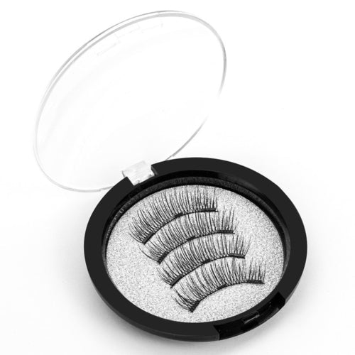 4pcs/box Magnetic Eyelashes With 3 Magnets