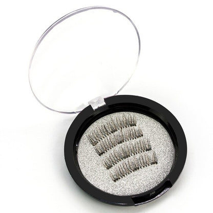 4pcs/box Magnetic Eyelashes With 3 Magnets