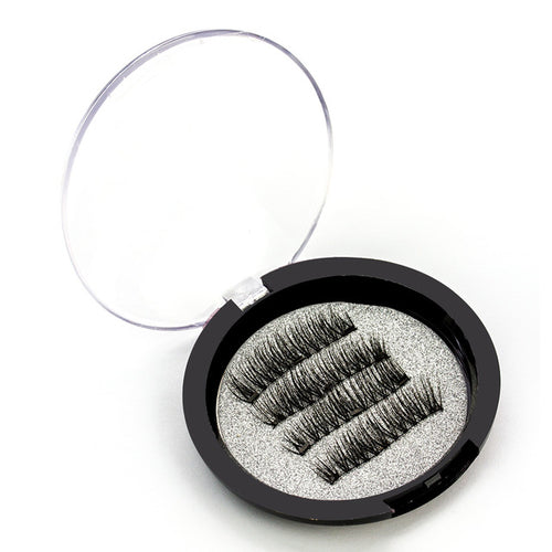 4pcs/box Magnetic Eyelashes With 3 Magnets