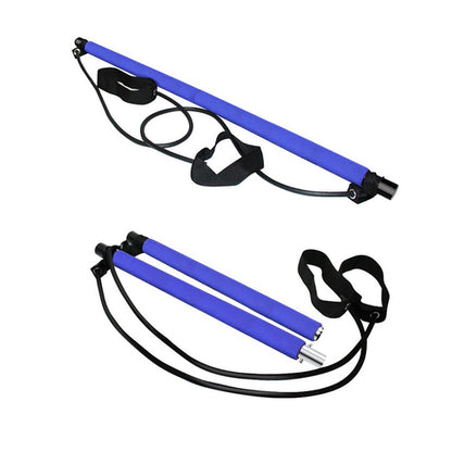 Pilates Bar Stick Resistance Band for Portable Gym Home