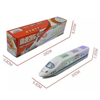 32cm Plastic CRH Train Toys Model Electric Flash Light Sound Toys Trains Model Universal Express Train Toys for Kids Gifts