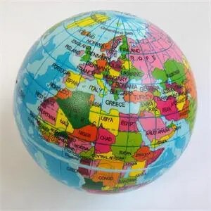 Stress Relief World Map Foam Ball Atlas Globe Palm Ball Planet Earth Ball Adult Kids Novelty Funny Gadgets Anti Stress Toys