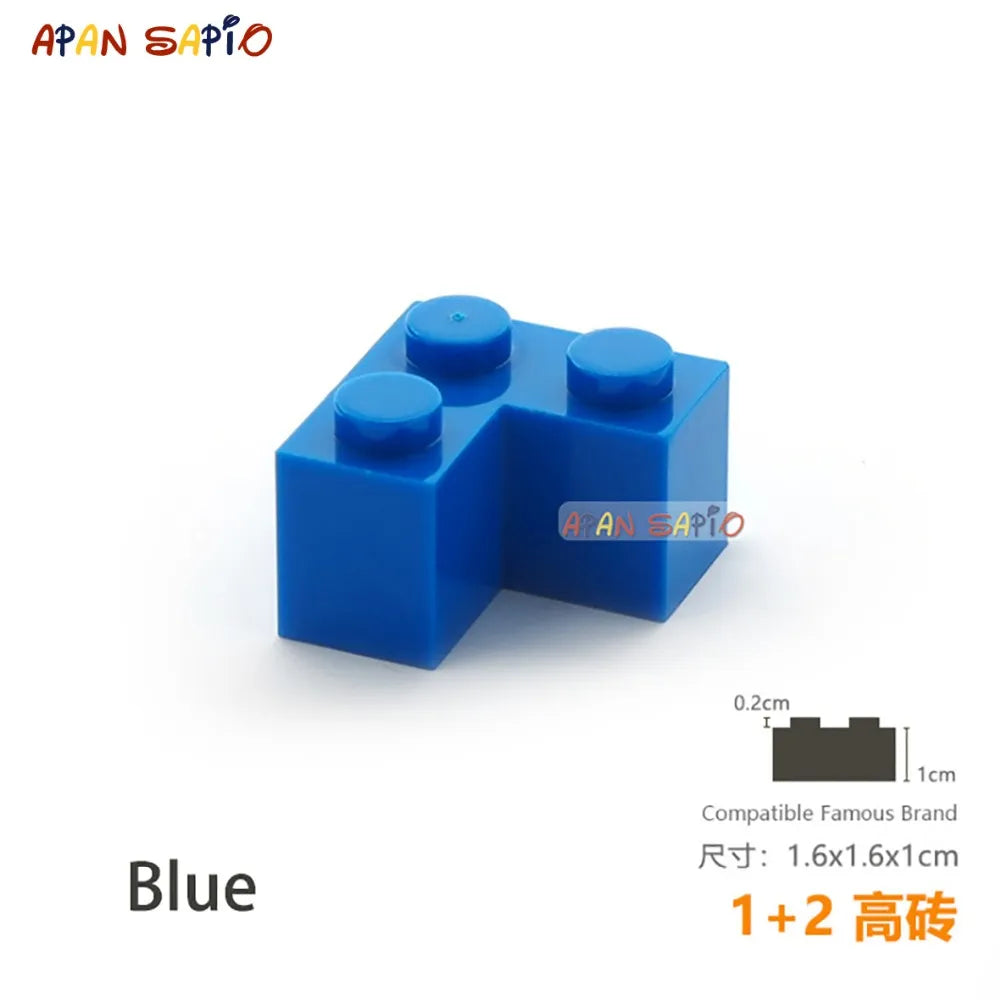 15pcs/lot DIY Blocks Building Bricks Thick 1+2 Educational Assemblage Construction Toys for Children Size Compatible With Brand