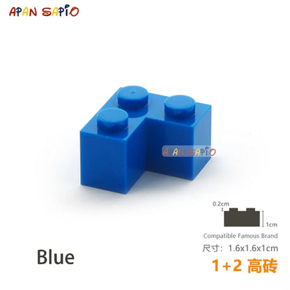 15pcs/lot DIY Blocks Building Bricks Thick 1+2 Educational Assemblage Construction Toys for Children Size Compatible With Brand