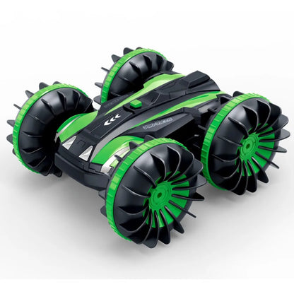 360 Rotate Rc Cars Remote Control Stunt Car 2 Sides Waterproof Driving On Water And Land Amphibious Electric Toys For Children