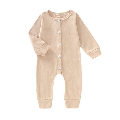 Infant Newborn Baby Girl Boy Long Sleeve Jumpsuit