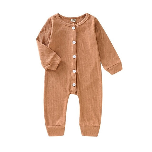 Infant Newborn Baby Girl Boy Long Sleeve Jumpsuit