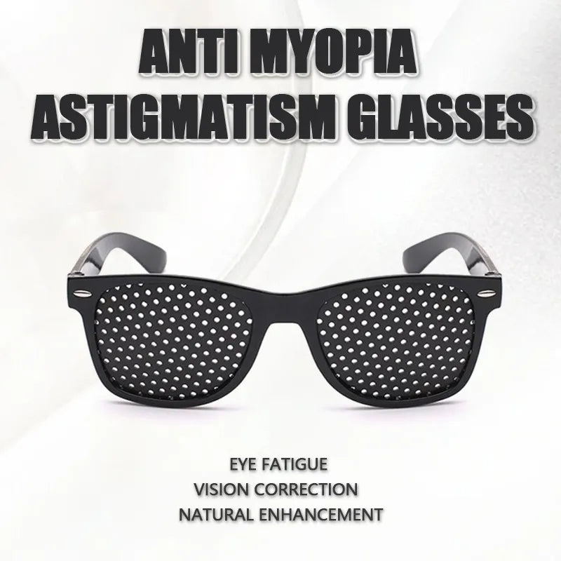 Anti-myopia Astigmatism Glasses With Holes Vision Correction Fatigue Pin Hole Glasses For Men Women Eyesight Improvement Natural