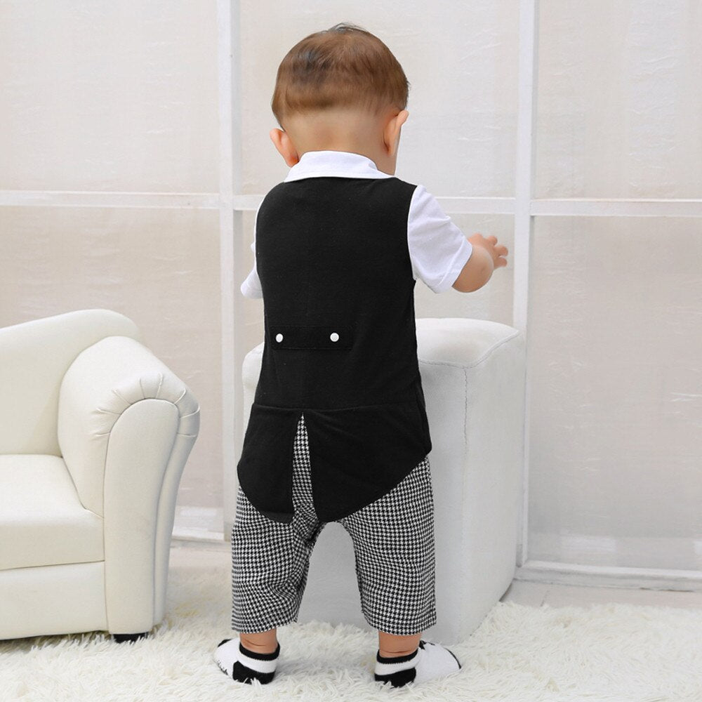 Toddler Baby Boys rompers Summer Clothes Gentleman