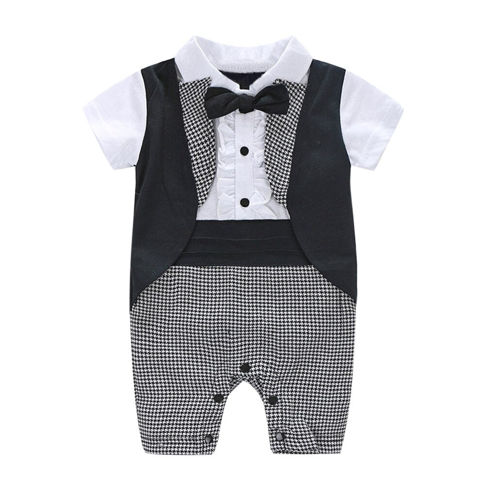 Toddler Baby Boys rompers Summer Clothes Gentleman