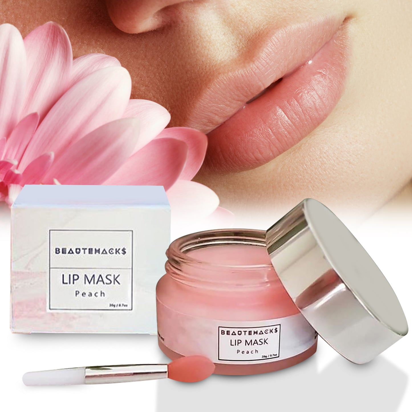 Peach Lip Mask | Chapped Lip Treatment | Lip Sleeping Mask for Dry