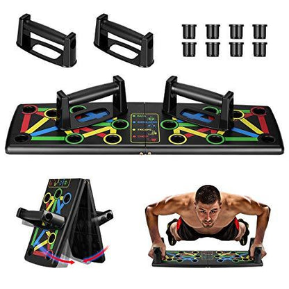 9 in 1 Push Up Rack Board System Fitness Workout Train Gym Exercise