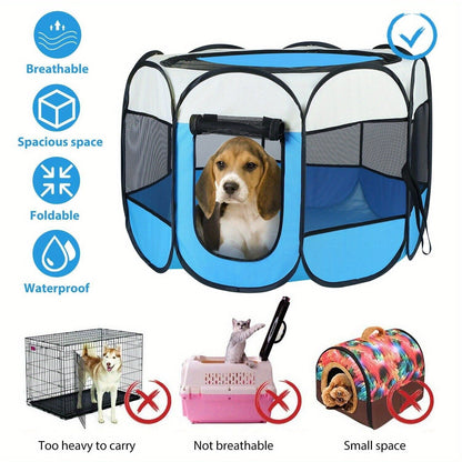 Large 44.9x 44.9x 22.8  Portable Foldable Pet Playpen Kennel House