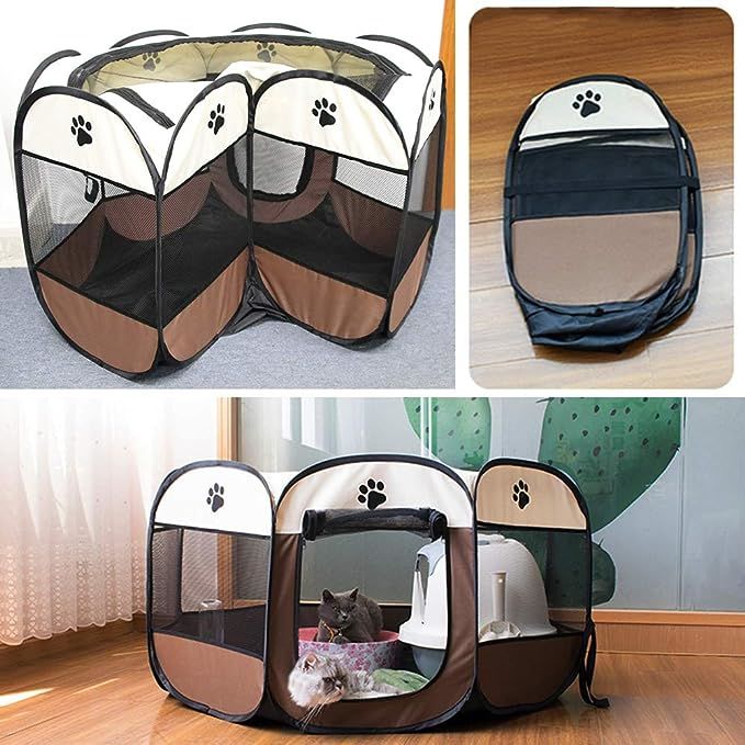 Large 44.9x 44.9x 22.8  Portable Foldable Pet Playpen Kennel House