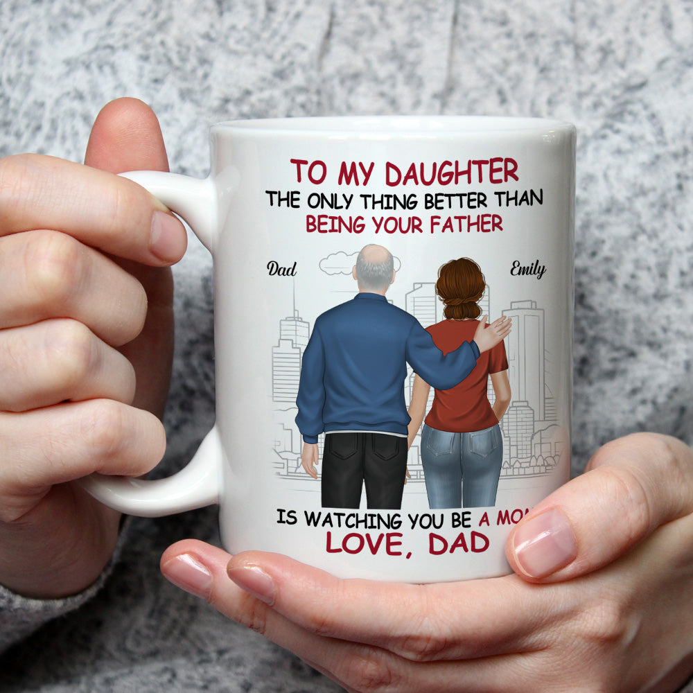 Custom Proud Daughter Mug