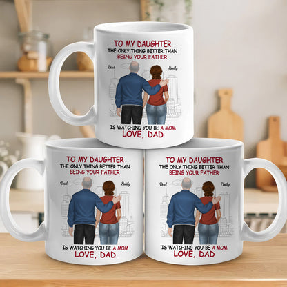 Custom Proud Daughter Mug